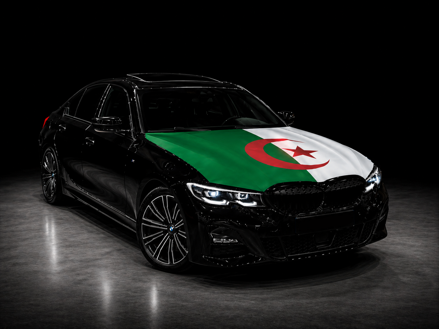 Elastic Fabric Hood Flag (Compatible with all cars)