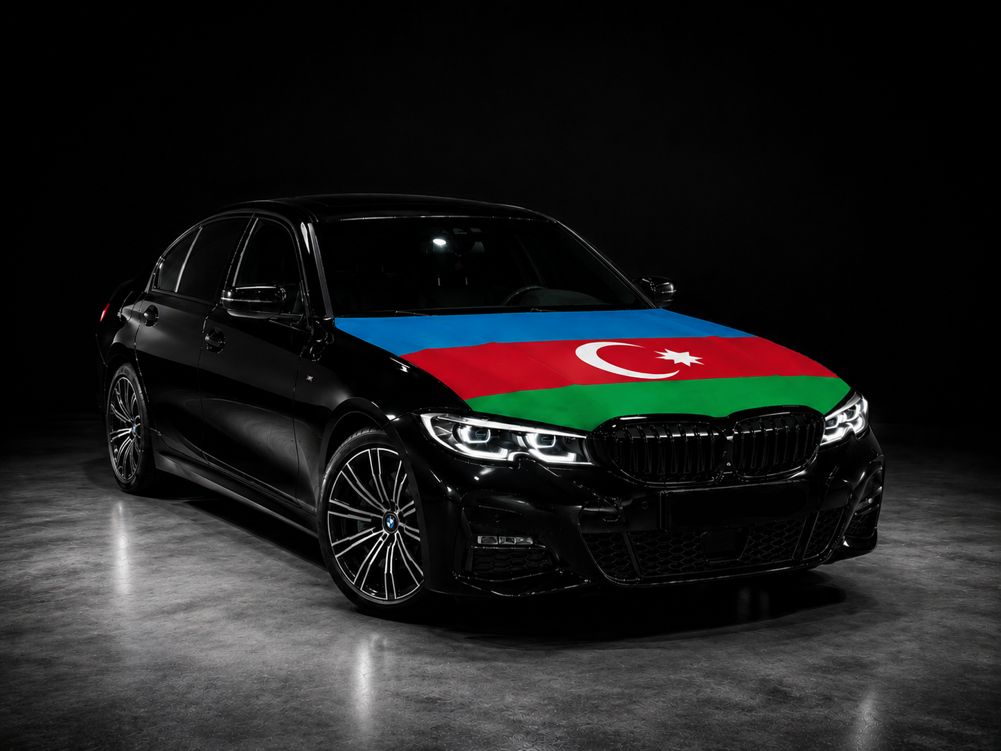 Elastic Fabric Hood Flag (Compatible with all cars)