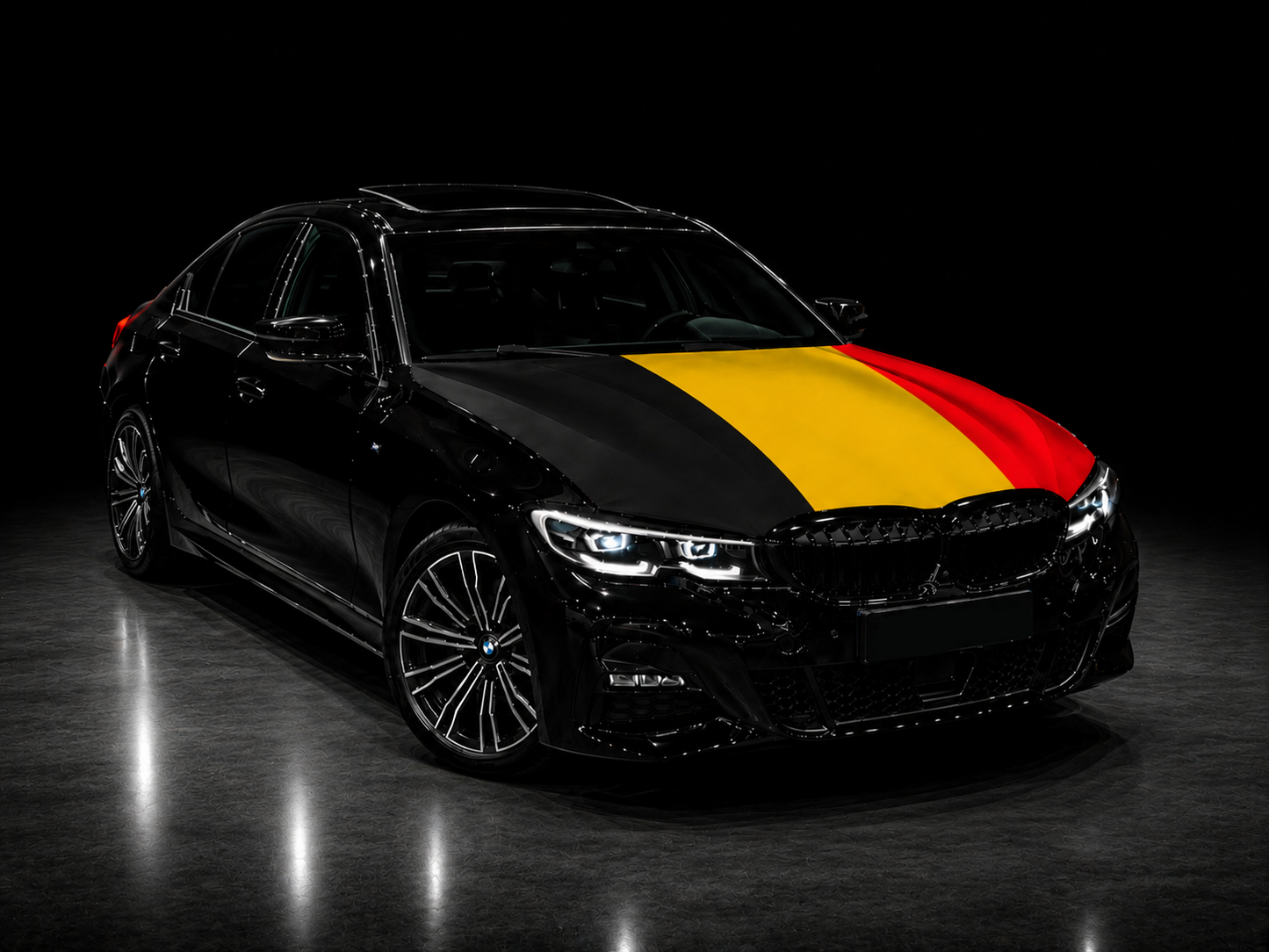 Elastic Fabric Hood Flag (Compatible with all cars)
