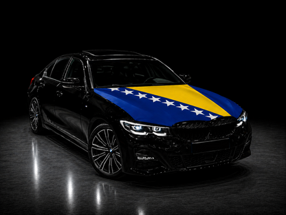 Elastic Fabric Hood Flag (Compatible with all cars)