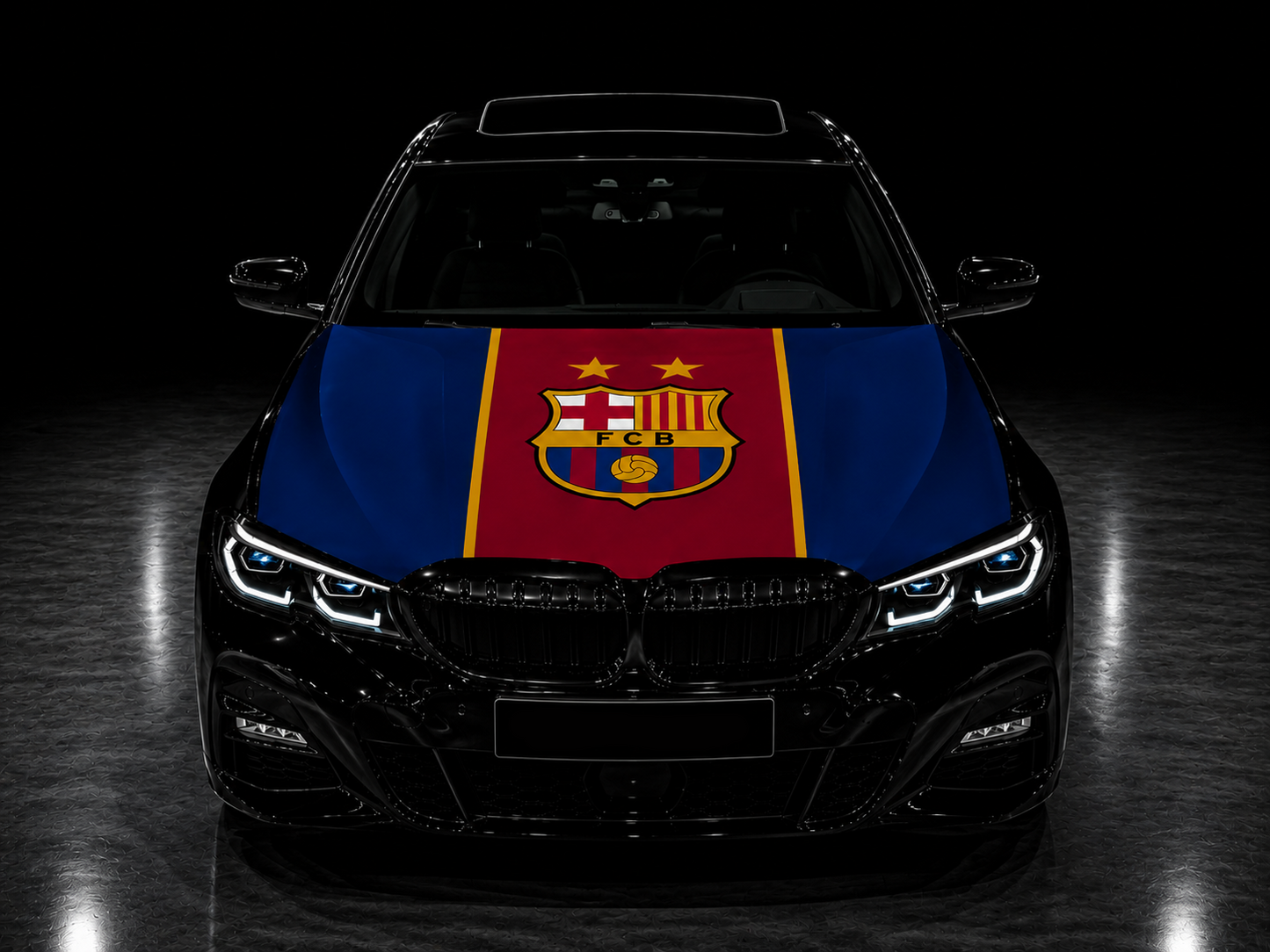 Elastic Fabric Hood Flag (Compatible with all cars)