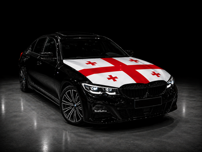 Elastic Fabric Hood Flag (Compatible with all cars)