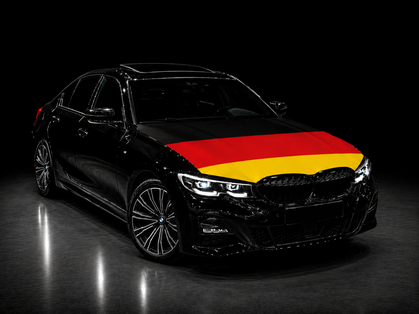 Elastic Fabric Hood Flag (Compatible with all cars)