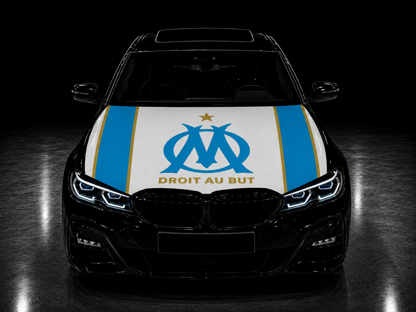 Elastic Fabric Hood Flag (Compatible with all cars)