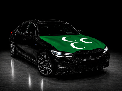 Elastic Fabric Hood Flag (Compatible with all cars)