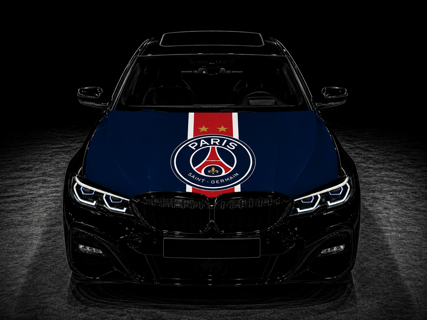 Elastic Fabric Hood Flag (Compatible with all cars)