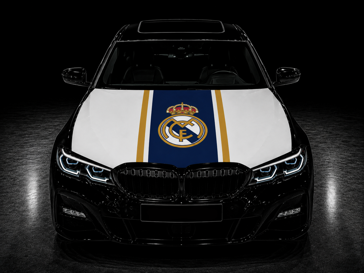 Elastic Fabric Hood Flag (Compatible with all cars)
