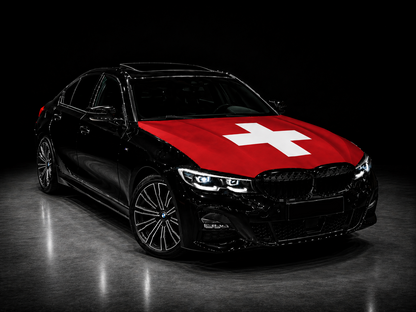 Elastic Fabric Hood Flag (Compatible with all cars)