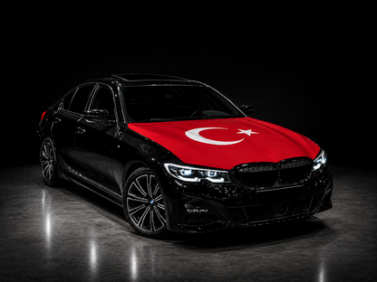 Elastic Fabric Hood Flag (Compatible with all cars)